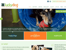 Tablet Screenshot of luckydogcare.com